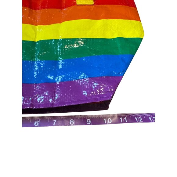 $5 WHEN BUNDLED IKEA Small Rainbow Color Reusable Shopping Tote Bag - Picture 6 of 9